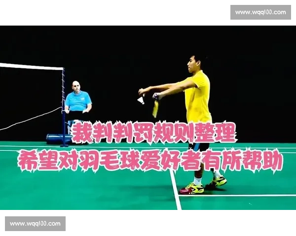 羽毛球比赛规则详解与得分发球站位违例裁判判罚全面入门指南实用 - 副本 (3)